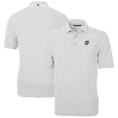 NCAA UMass Minutemen Virtue Eco Pique Stripe Recycled Polo
