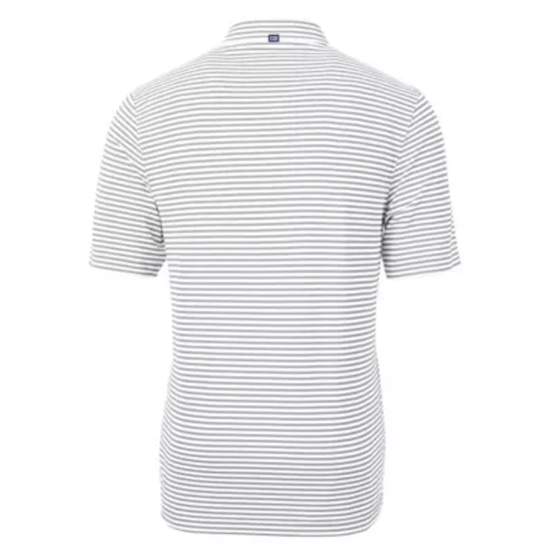 NCAA UMass Minutemen Virtue Eco Pique Stripe Recycled Polo