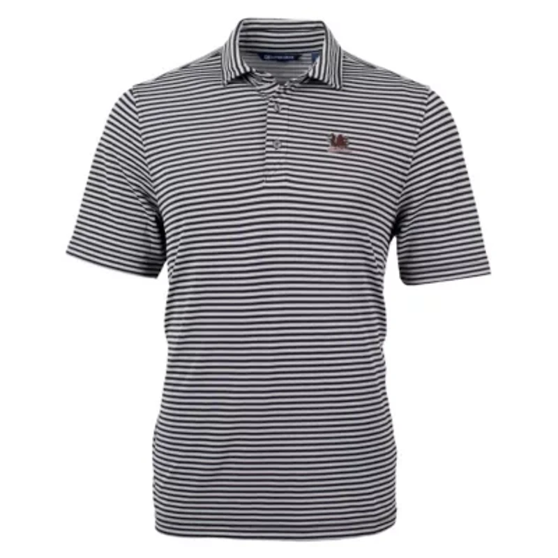 NCAA South Carolina Gamecocks Big & Tall Virtue Eco Pique Stripe Recycled DryTec Polo