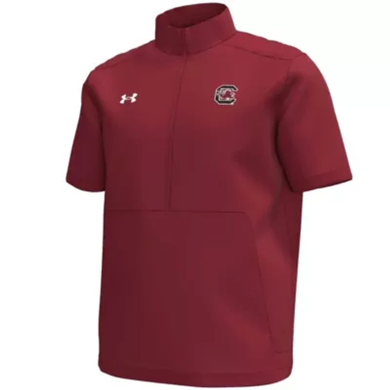 NCAA Under Armour South Carolina Gamecocks Motivate Quarter-Zip Short Sleeve Top
