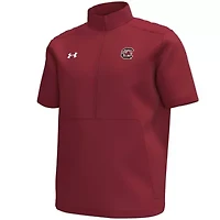 NCAA Under Armour South Carolina Gamecocks Motivate Quarter-Zip Short Sleeve Top