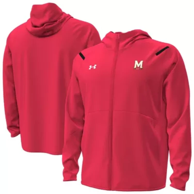 NCAA Under Armour Maryland Terrapins Unstoppable Performance Fleece Hoodie Half-Zip Jacket