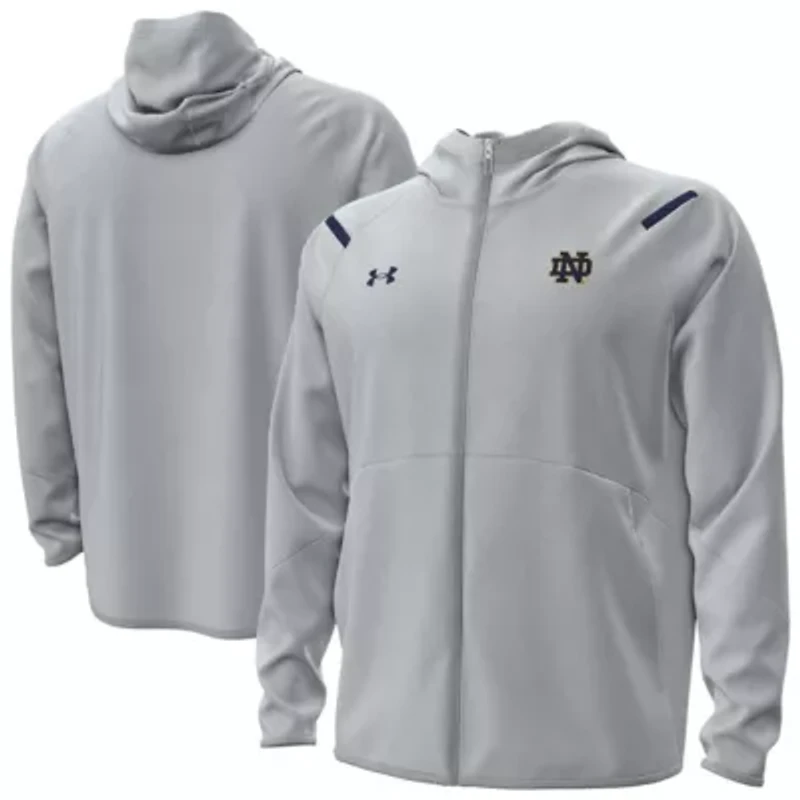 NCAA Under Armour Notre Dame Fighting Irish Unstoppable Performance Fleece Hoodie Half-Zip Jacket