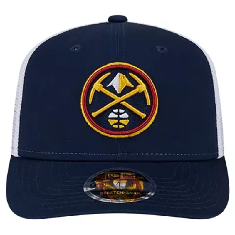 NBA Navy/White Denver Nuggets Trucker 9SEVENTY Stretch-Snap Hat