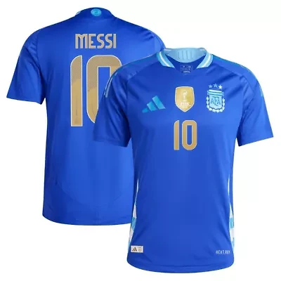 Soccer National Teams Lionel Messi Argentina Team 2024 Away Authentic Player Jersey