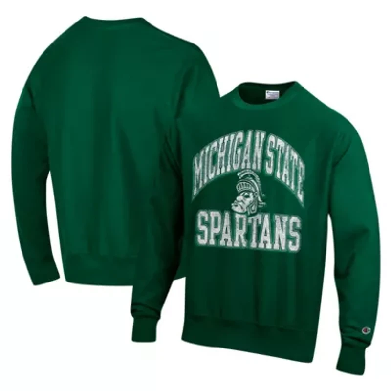 NCAA Michigan State Spartans Vault Late Night Reverse Weave Pullover Sweatshirt