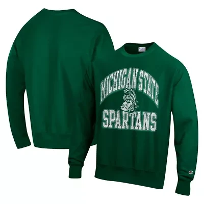 NCAA Michigan State Spartans Vault Late Night Reverse Weave Pullover Sweatshirt