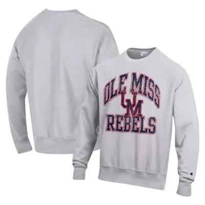 NCAA Ole Miss Rebels Vault Late Night Reverse Weave Pullover Sweatshirt
