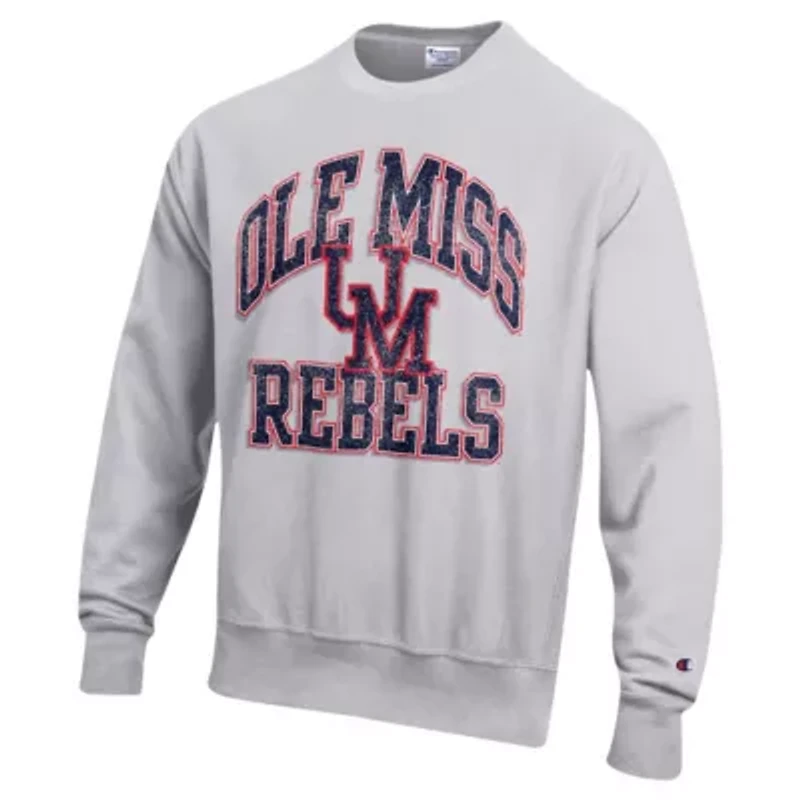 NCAA Ole Miss Rebels Vault Late Night Reverse Weave Pullover Sweatshirt