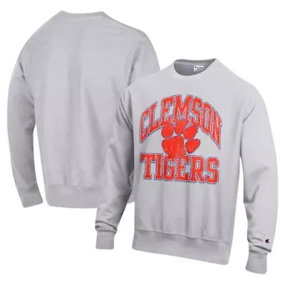 NCAA Clemson Tigers Vault Late Night Reverse Weave Pullover Sweatshirt