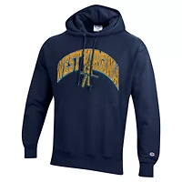 NCAA West Virginia Mountaineers Vault Late Night Reverse Weave Pullover Hoodie