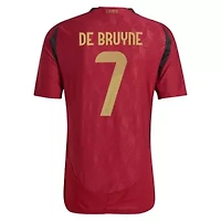 Soccer National Teams Kevin De Bruyne Belgium Team 2024 Home Authentic Player Jersey