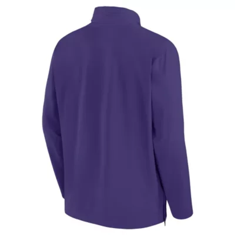 NCAA Nike TCU Horned Frogs 2024 Sideline Coach Quarter-Zip Hoodie Jacket