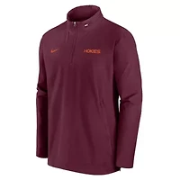 NCAA Nike Virginia Tech Hokies 2024 Sideline Coach Quarter-Zip Hoodie Jacket