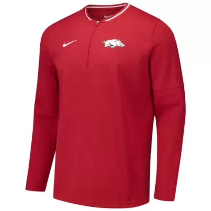 NCAA Nike Arkansas Razorbacks Coaches Quarter-Zip Jacket