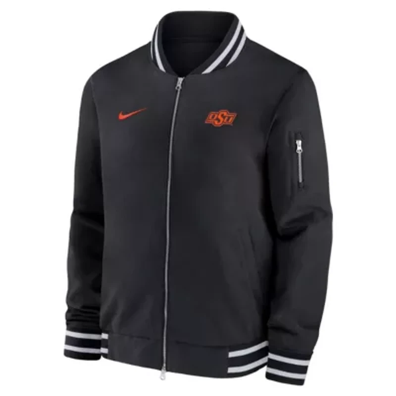 NCAA Nike Oklahoma State Cowboys Full-Zip Bomber Jacket