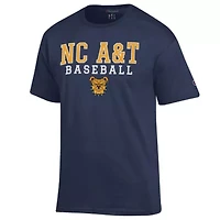 NC A&T Aggies NCAA North Carolina Stack Baseball T-Shirt