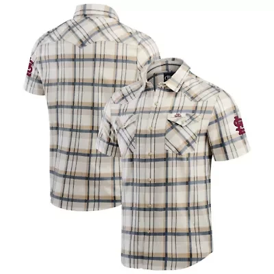 MLB St. Louis Cardinals Plaid Full-Snap Shirt