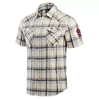MLB St. Louis Cardinals Plaid Full-Snap Shirt