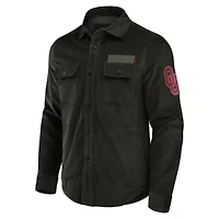 NCAA Oklahoma Sooners Corduroy Full-Button Shacket