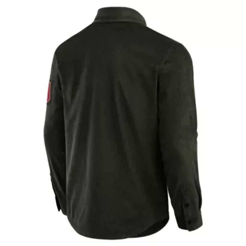 NCAA Oklahoma Sooners Corduroy Full-Button Shacket