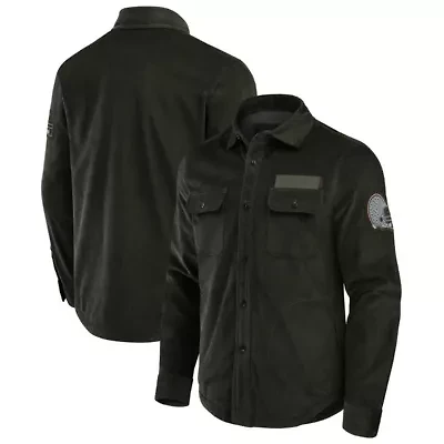 NCAA Ohio State Buckeyes Corduroy Full-Button Shacket