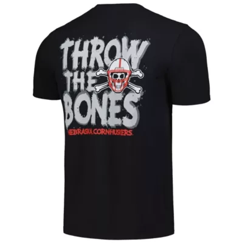 NCAA Unisex Nebraska Huskers Hyper Local Throw the Bones T-Shirt