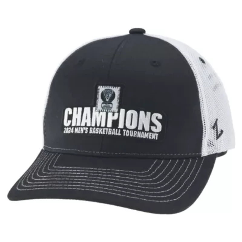 NCAA Oregon Ducks 2024 Pac-12 Basketball Conference Tournament s Locker Room Adjustable Trucker Hat