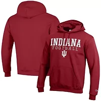NCAA Indiana Hoosiers Football Stack Pullover Hoodie
