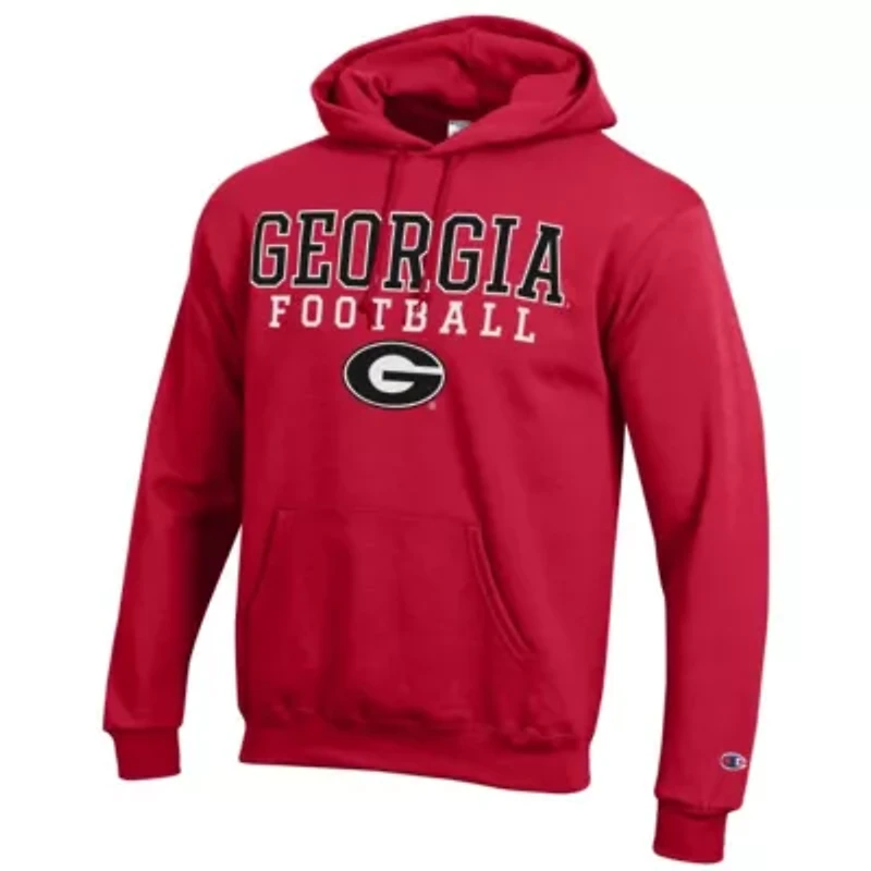 NCAA Georgia Bulldogs Football Stack Pullover Hoodie