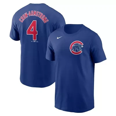 MLB Nike Pete Crow-Armstrong Chicago Cubs Fuse Name & Number T-Shirt