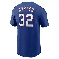 MLB Nike Evan Carter Texas Rangers Fuse Name & Number T-Shirt