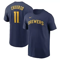 MLB Nike Jackson Chourio Milwaukee Brewers Fuse Name & Number T-Shirt