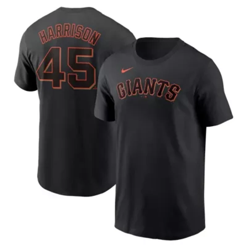 MLB Nike Kyle Harrison San Francisco Giants Fuse Name & Number T-Shirt