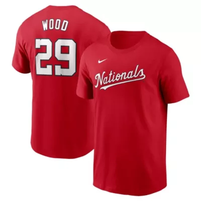 MLB Nike James Wood Washington Nationals Fuse Name & Number T-Shirt
