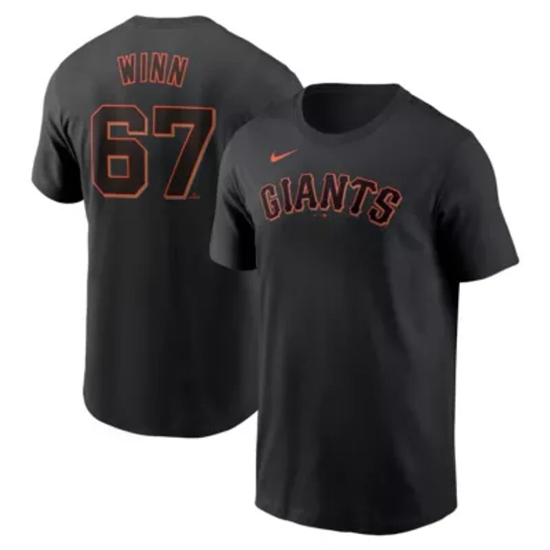 MLB Nike Keaton Winn San Francisco Giants Fuse Name & Number T-Shirt