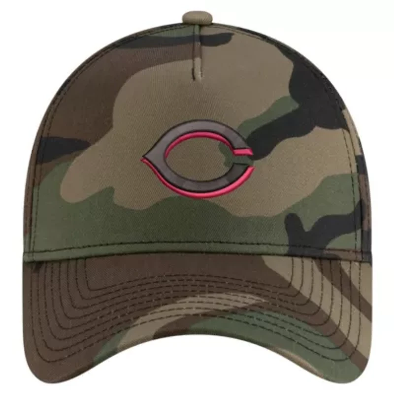 MLB Cincinnati Reds Woodland Team Pop 9FORTY A-Frame Adjustable Hat
