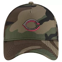 MLB Cincinnati Reds Woodland Team Pop 9FORTY A-Frame Adjustable Hat