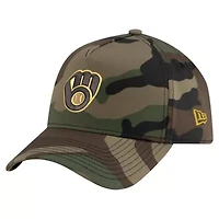 MLB Milwaukee Brewers Woodland Team Pop 9FORTY A-Frame Adjustable Hat