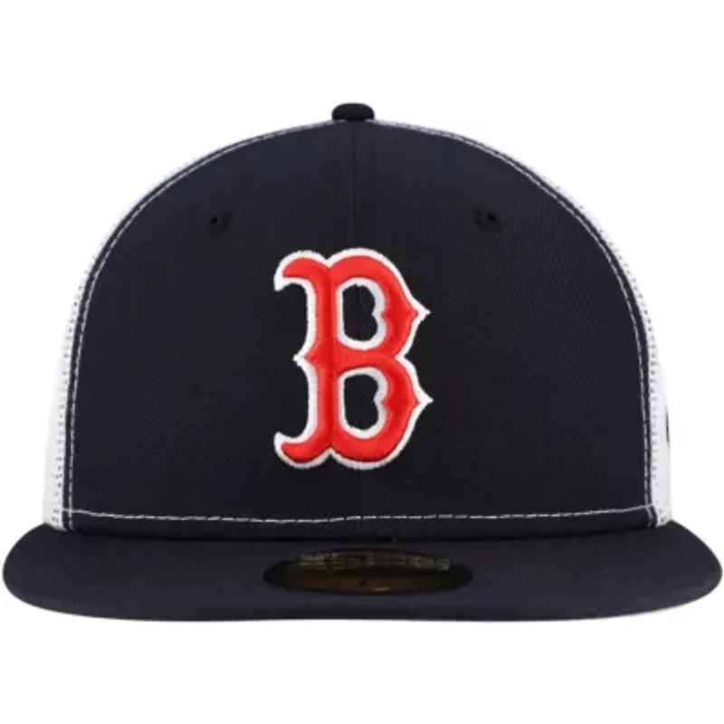 Boston Red Sox MLB Team Color 59FIFTY Trucker Fitted Hat