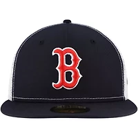 Boston Red Sox MLB Team Color 59FIFTY Trucker Fitted Hat