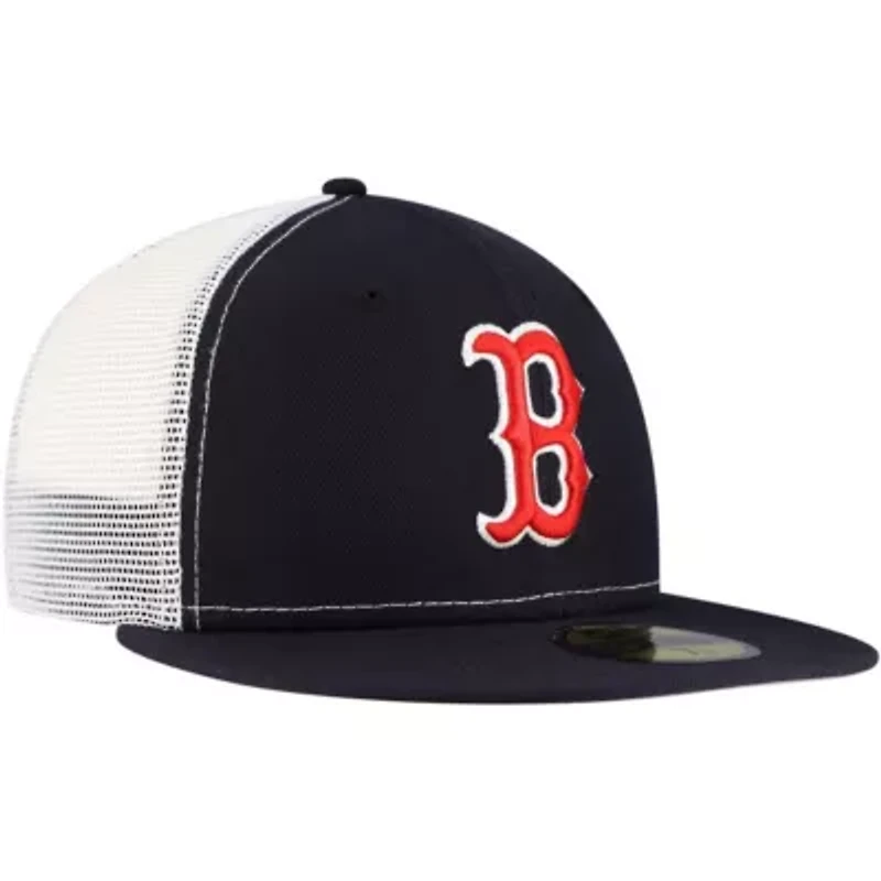 Boston Red Sox MLB Team Color 59FIFTY Trucker Fitted Hat