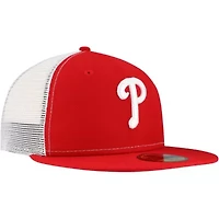 MLB Philadelphia Phillies Team Color 59FIFTY Trucker Fitted Hat