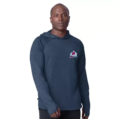 NHL Colorado Avalanche Fast Track Raglan Long Sleeve Hoodie T-Shirt