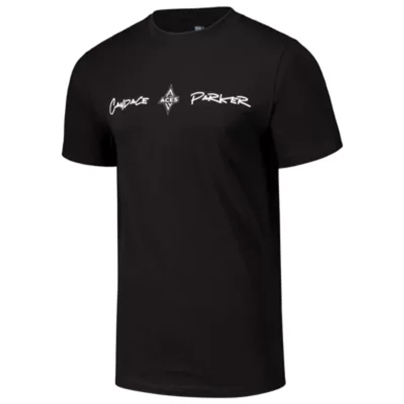 WNBA Unisex Candace Parker Las Vegas Aces Player Signature Name & Number T-Shirt