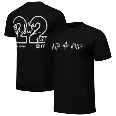 WNBA Unisex A'ja Las Vegas Aces Player Signature Name & Number T-Shirt