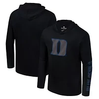 Duke Blue Devils NCAA Color Pop Active Blend 2-Hit Long Sleeve Hooded T-Shirt