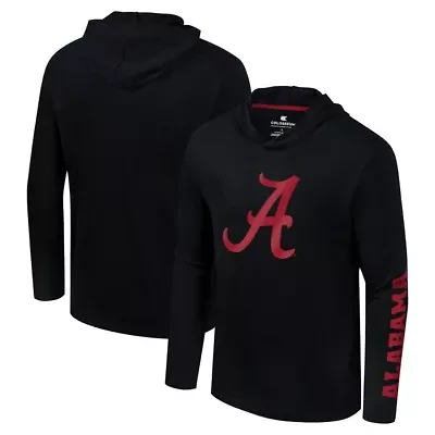 Alabama Crimson Tide NCAA Logo Lockup Active Blend Long Sleeve T-Shirt Hoodie