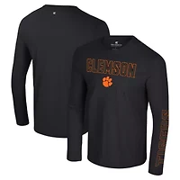 NCAA Clemson Tigers Color Pop Active Blend 2-Hit Long Sleeve T-Shirt