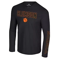 NCAA Clemson Tigers Color Pop Active Blend 2-Hit Long Sleeve T-Shirt